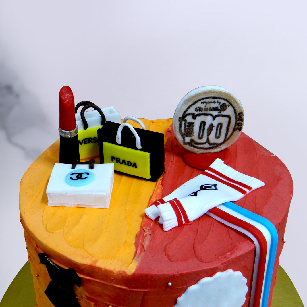 Shopping Theme Cake, Female Modern Birthday Cake