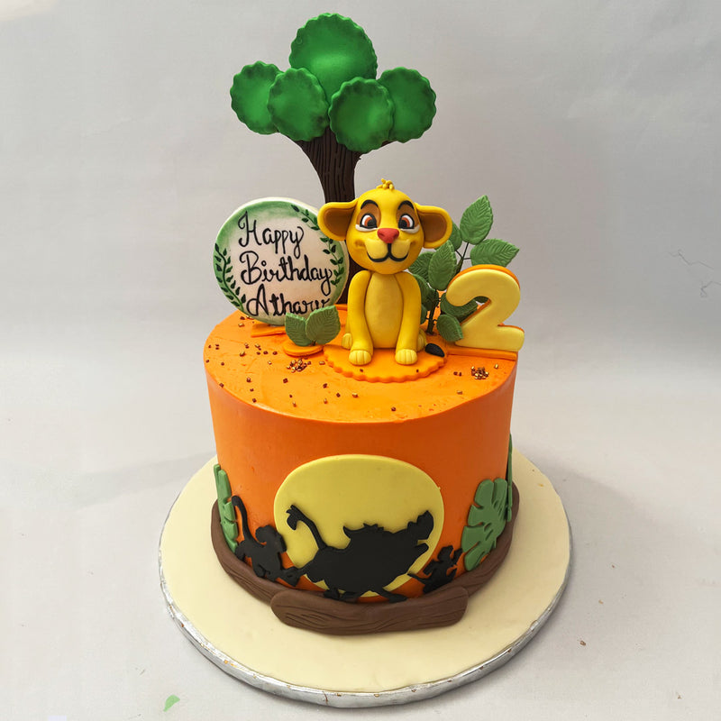 Simba Cake | Lion King Cake | Order Custom Cakes Online in Bangalore – Liliyum Patisserie & Cafe