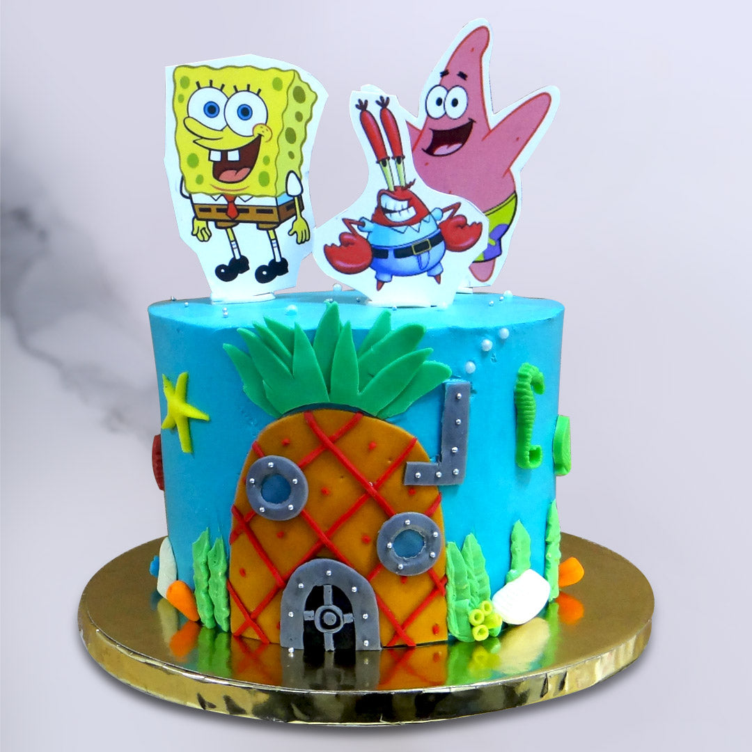 Spongebob Fondant Cake Delivery in Delhi NCR - ₹5,999.00 Cake Express