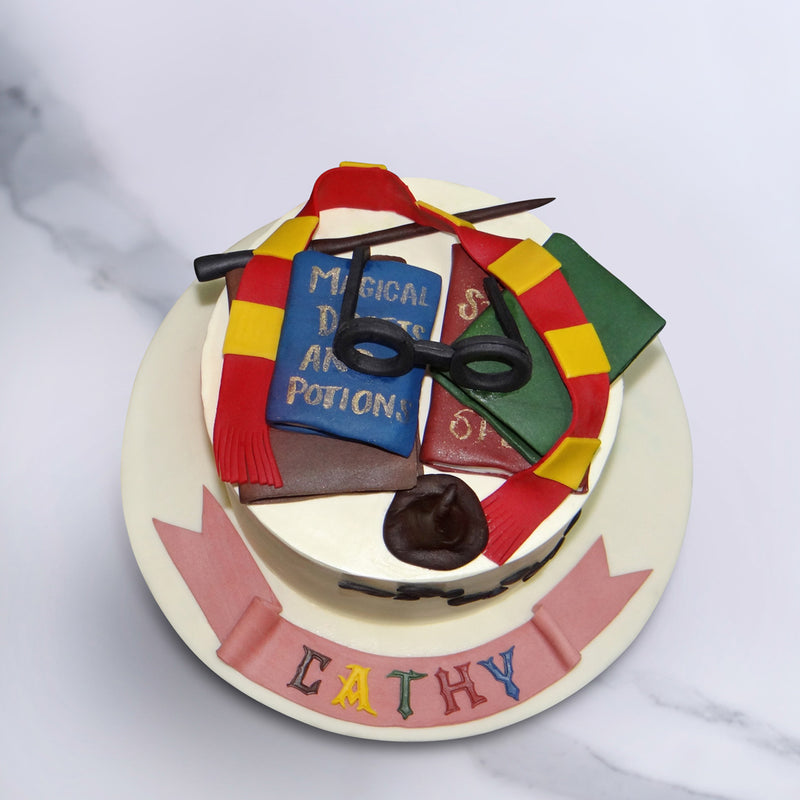 Top view of our harry potter themed cake it is the best cake design for birthday 