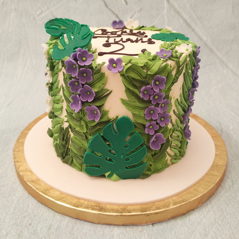 Tropical Leaf Cake
