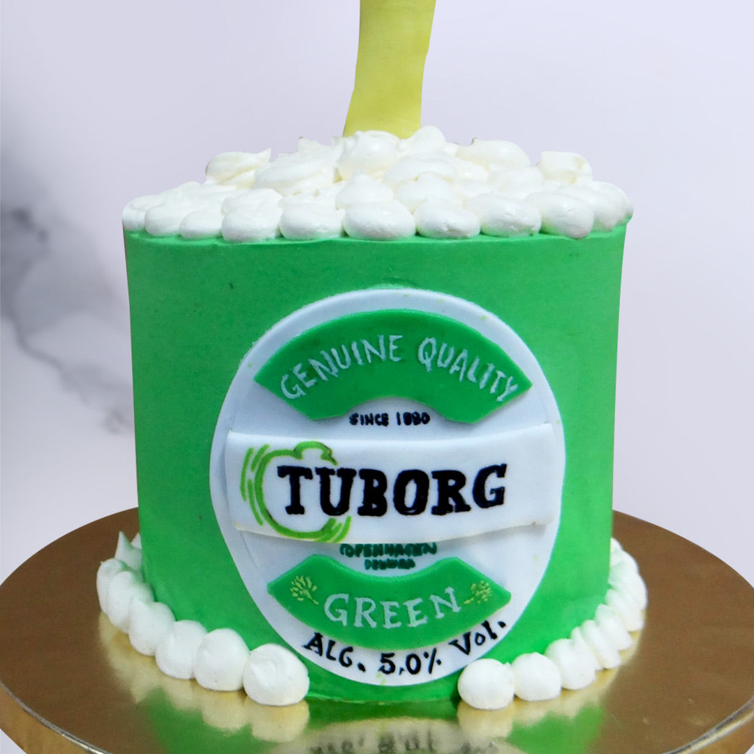 Tuborg Beer Cake | Beer Mug Cake | Order Designer Cakes in ...