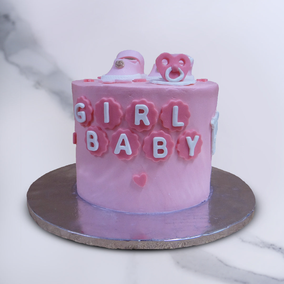 Welcome Baby Girl Cake | Order Custom Cakes Online in Bangalore ...