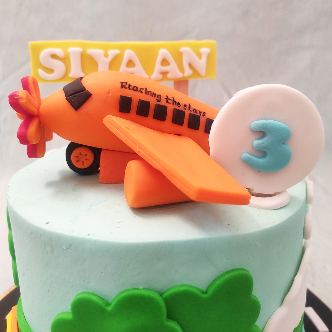 Egg-less Aeroplane Cloud Cake Delivery In Delhi NCR