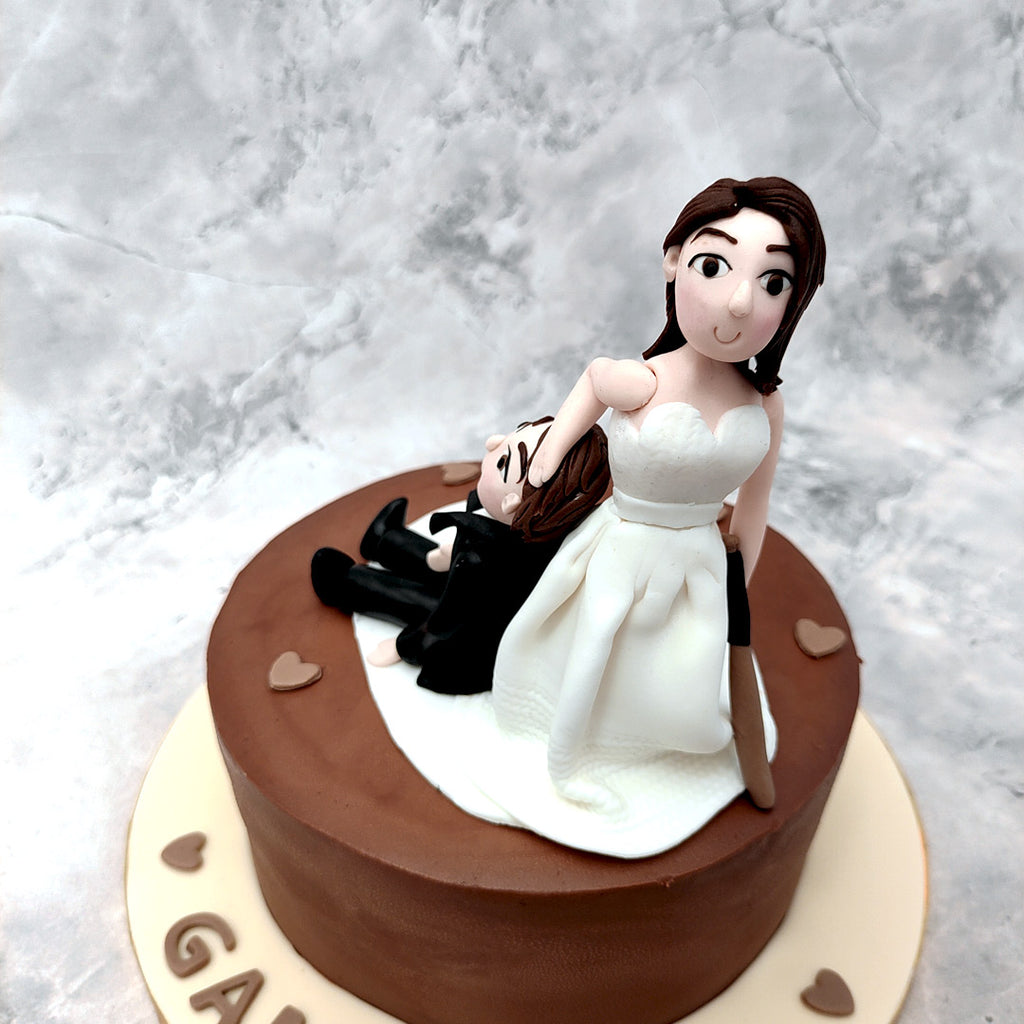 Sweetify  Bridal shower drunk bride cake with fondant  Facebook