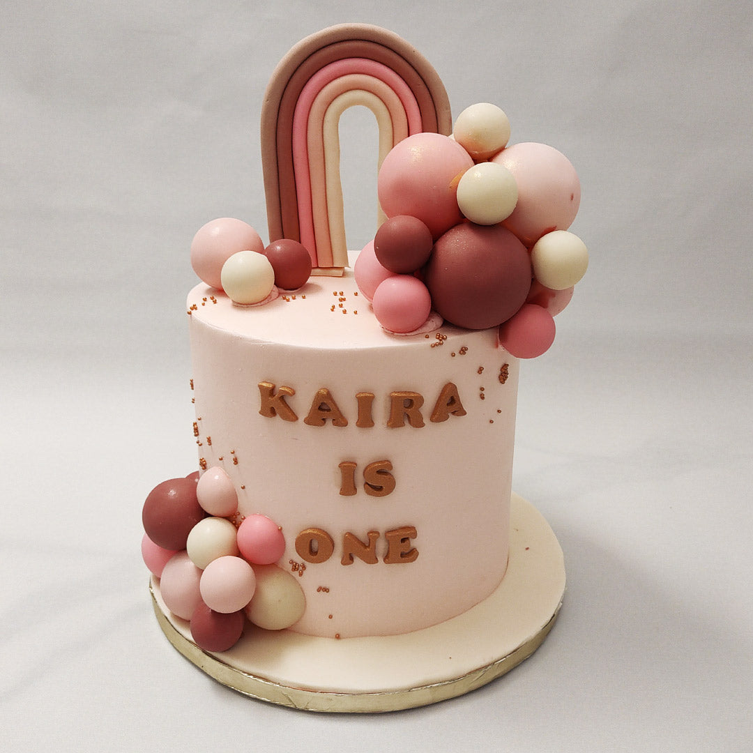 Boho Rainbow Birthday Cake | Rainbow Cake | Order Custom Cakes in ...