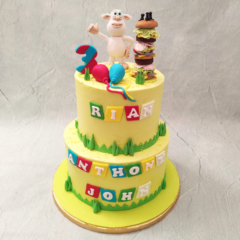 Booba is here to personally wish his little fans a very happy birthday and surprise them with this Booba birthday cake. Like every episode of this show, this Booba theme cake is also an adventure for us to embark on!