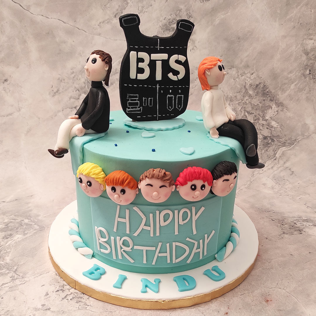 BTS boy band birthday cake | Baked by Nataleen