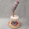 Here's an anti-gravity Budweiser beer cake for someone special whose birthday you want to make absolutely unBEERlievable! This Budweiser cake is designed to give you and your buddies something to trip on.