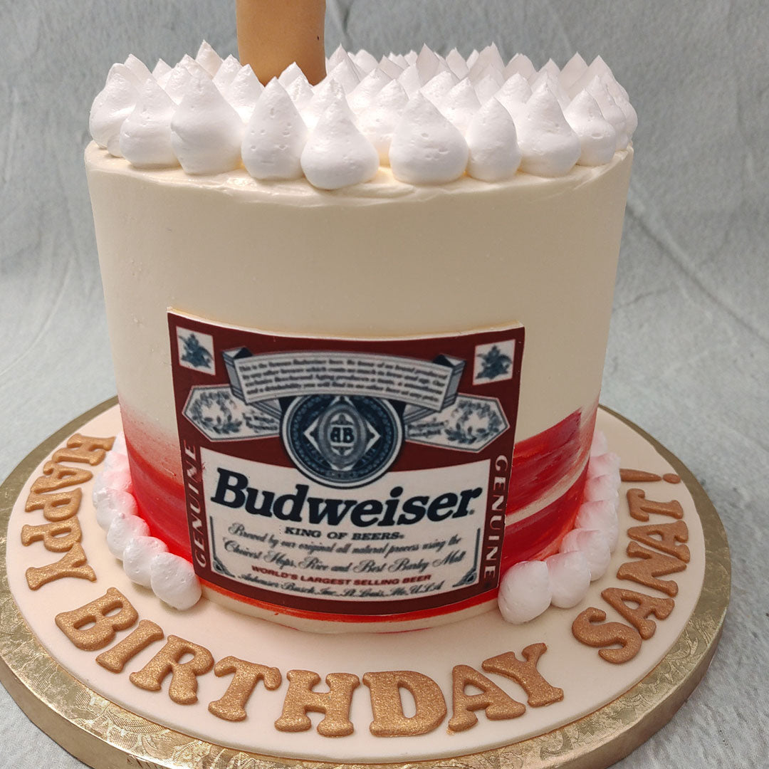 Budweiser Beer Cake | Beer Cake | Order Custom Cakes in Bangalore ...