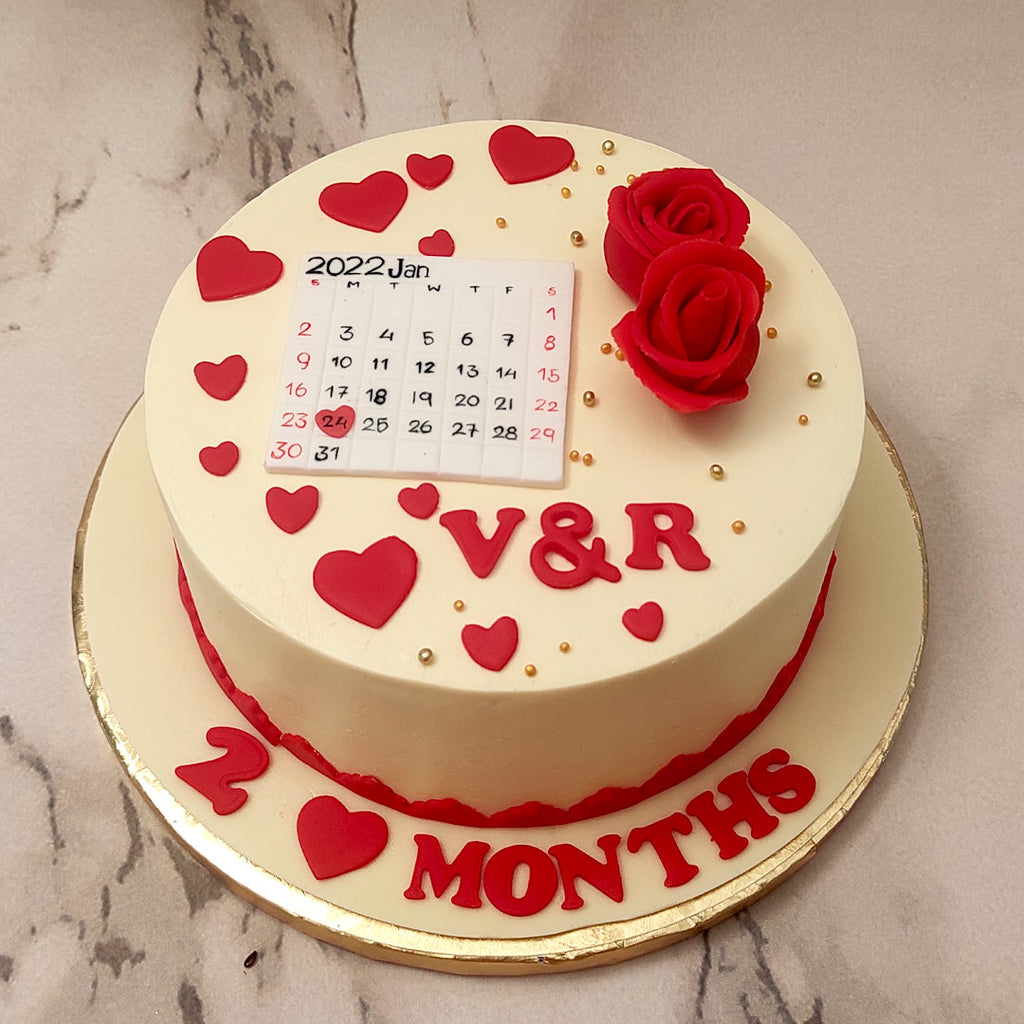 You no longer have to count down the days until your special moment, this calendar cake will do it for you. Savour every minute of the moments that matter with this calendar theme cake 