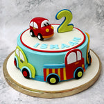 Here's a toy car cake that has been given the green light on making your little one's special day a whole lot more special. This cute car cake is perfect to drive some joy into any celebratory occasion of an automobile lover and it's designed to engage all your senses.