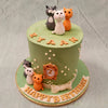 Say hi to some edible, friendly felines with this cat theme cake. This cat theme birthday cake is for those who feel they can purrr their hearts out to these furry friends.