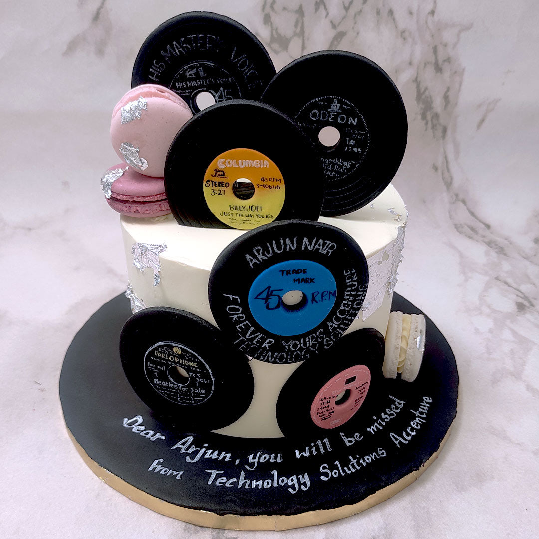 Cake | Vinyl Records | Order Custom Cakes in – Liliyum Patisserie & Cafe