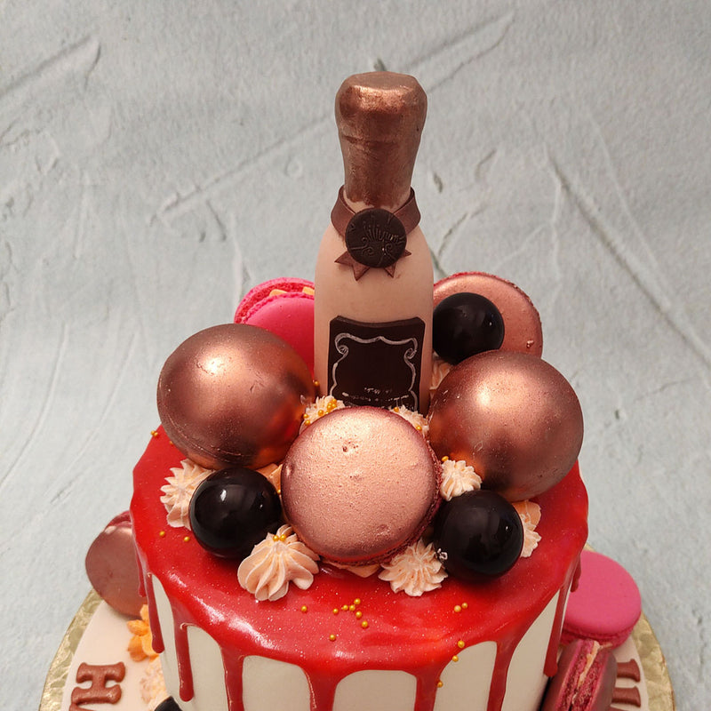 After all, drinking champagne to celebrate an occasion is a custom that dates back to the 1700s and with this miniature champagne bottle cake design, we aim to start a new tradition where one can eat it too!