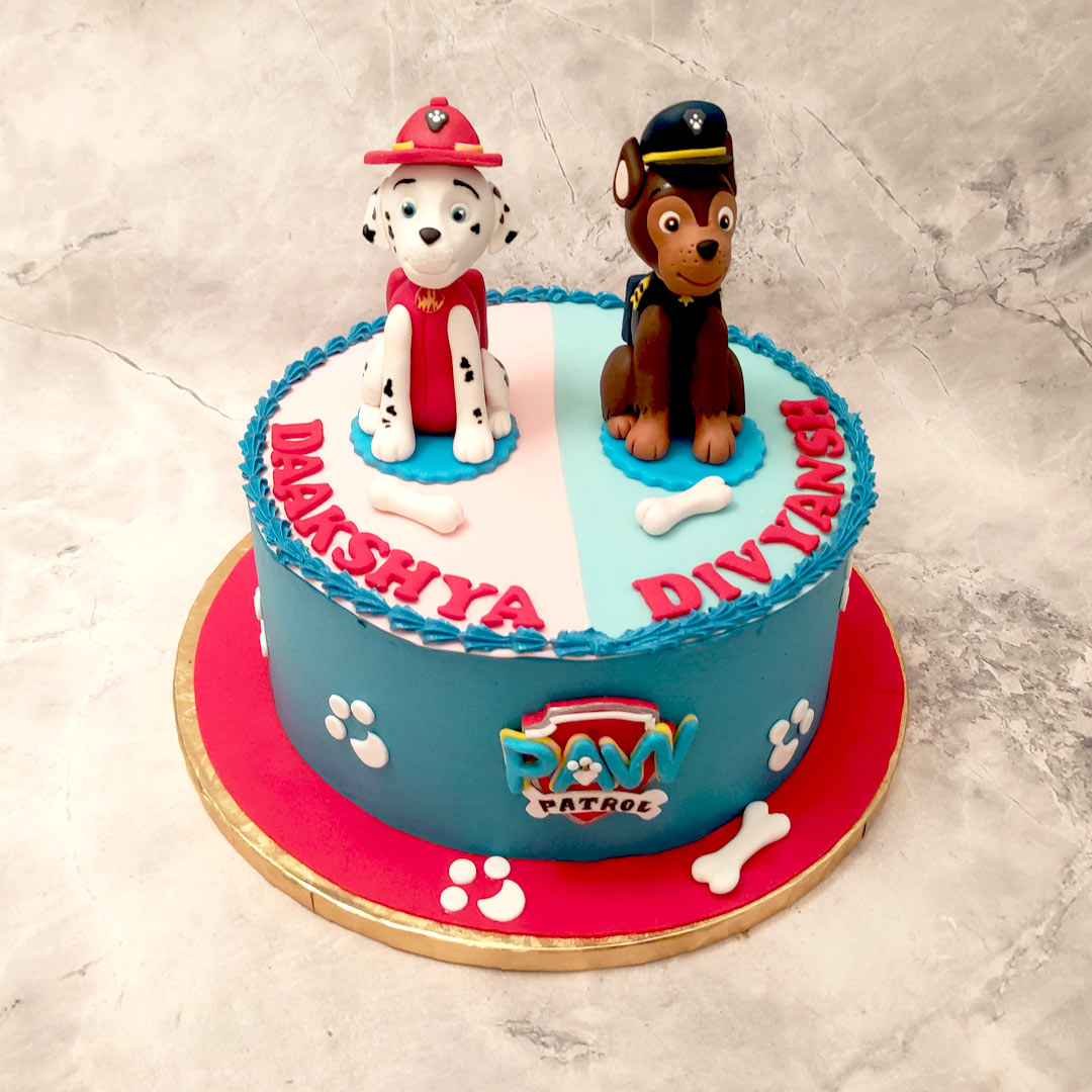 Chase And Marshall Cake | Paw Patrol Cake | Order Custom Cakes in ...