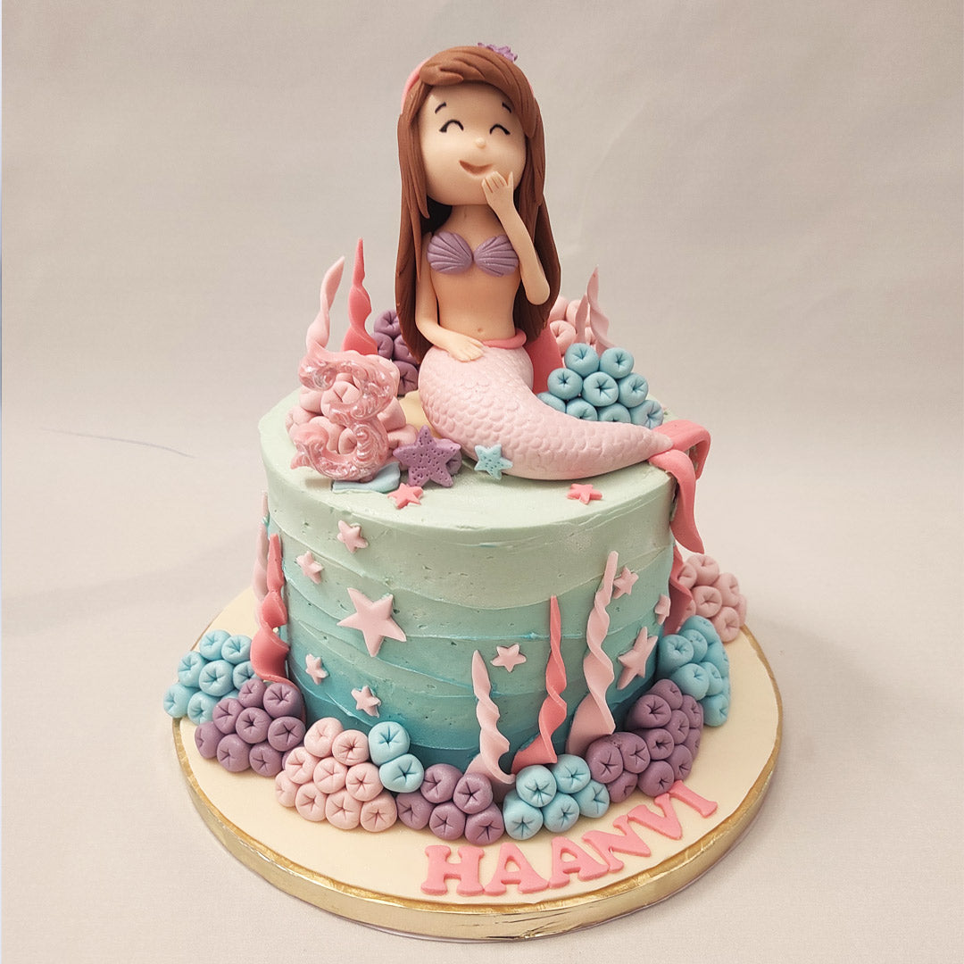 Cute Mermaid Cake | Mermaid Cake | Order Custom Cakes in Bangalore ...