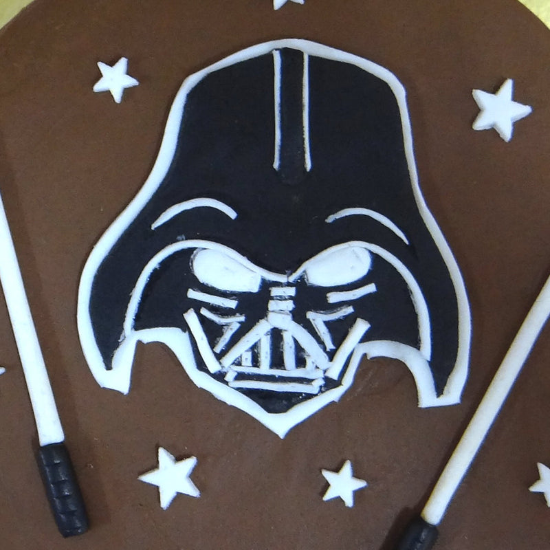 Darth Vader cake designs are a popular choice for a star wars themed birthday cake as it's one or the rare franchises where the villain is as popular as the hero. 