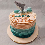 This dolphin birthday cake is for the sea-lover in all of you. The design of this dolphin theme cake is meant to bring you the tranquility of the sea and the excitement of an enthralling theme cake all combined into one. 