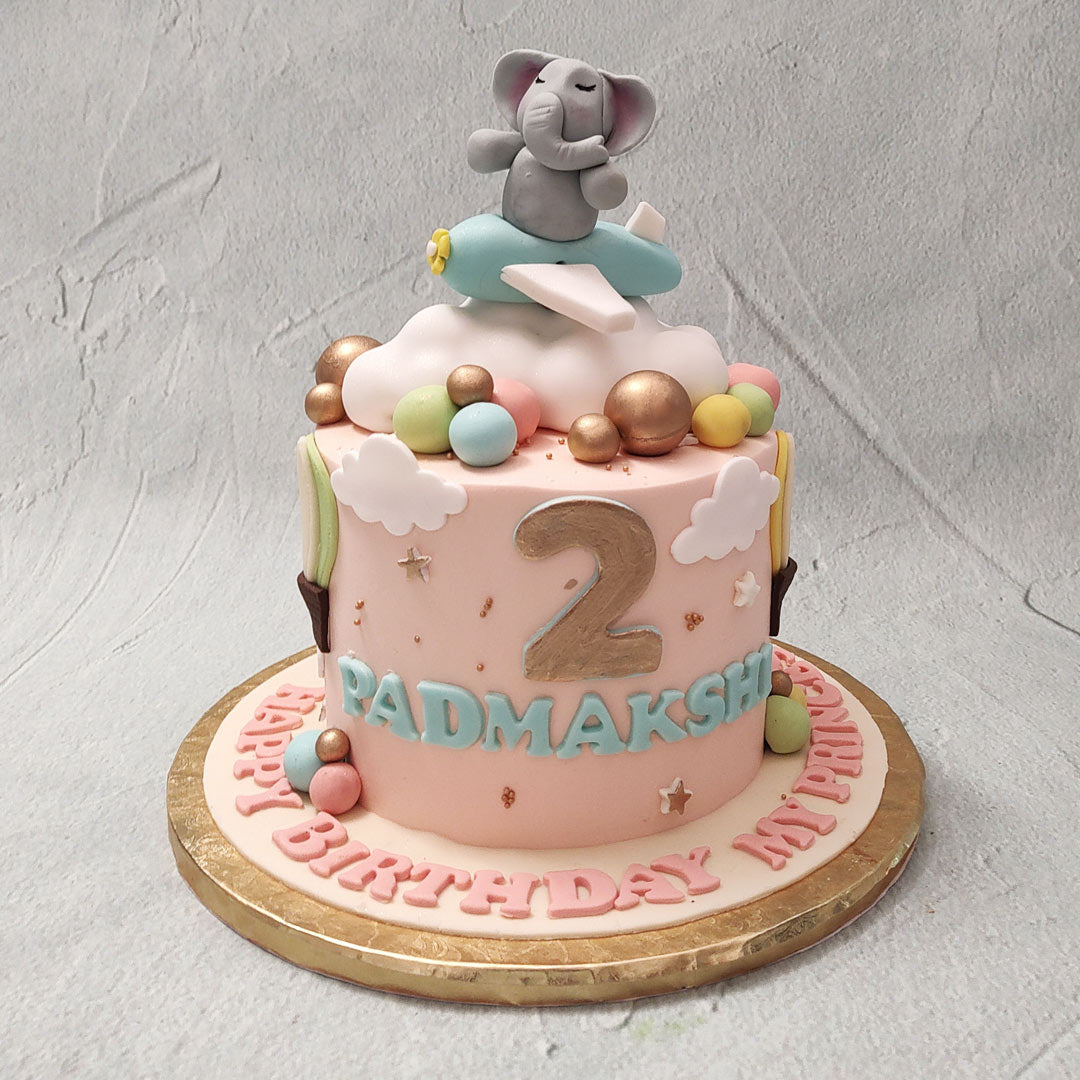 Elephant Balloon Cake. Cake Designs of Girls. Noida & Gurgaon – Creme Castle