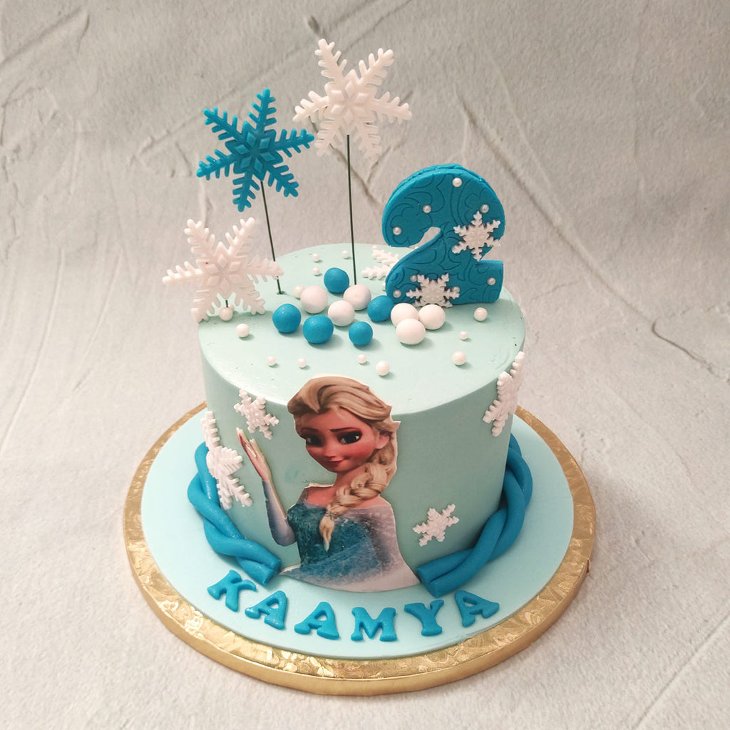 Order Online Frozen Two Tier Birthday Cake | Order Quick Delivery | Order  Now | The French Cake Company