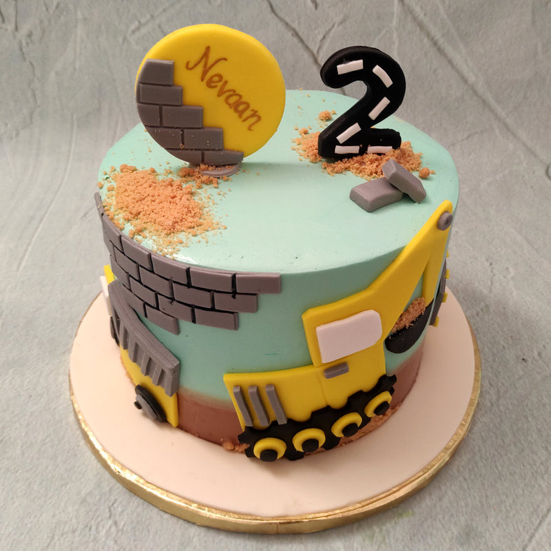 Who needs Bob The Builder when you have us to build you special designer cakes such as this excavator cake. So for this year's celebrations let's dig a little deeper and go all out with this fancy excavator birthday cake for kids 