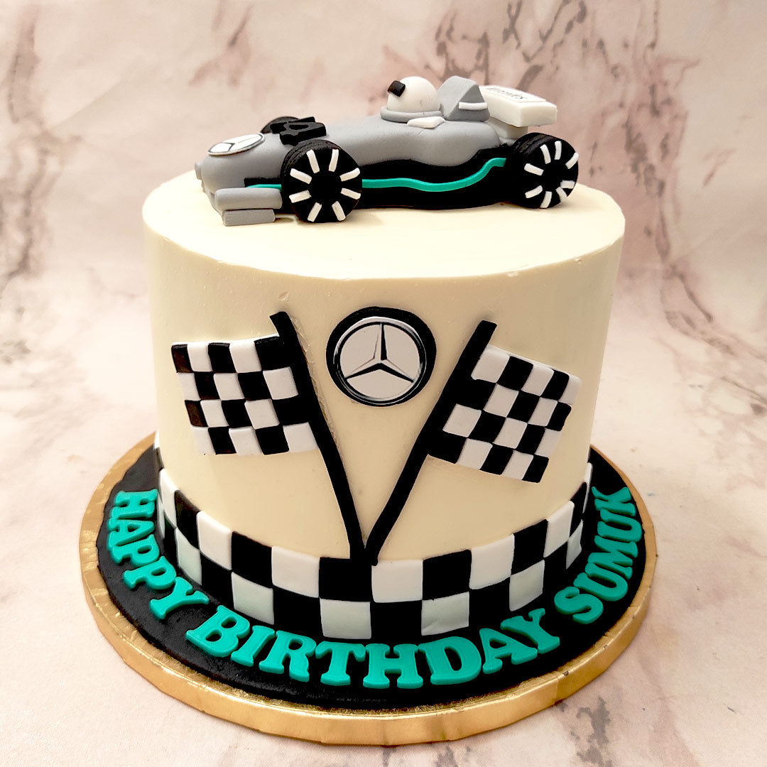 Formula 1 Racing Car Cake | F1 Cake | F1 Mercedes Cake – Liliyum Patisserie  & Cafe