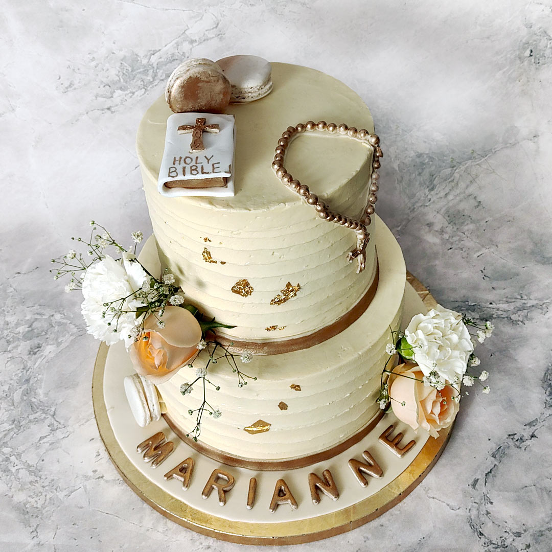 Communion Cake Message First Holy Communion Cakes First Holy Communion Cake With Roses And
