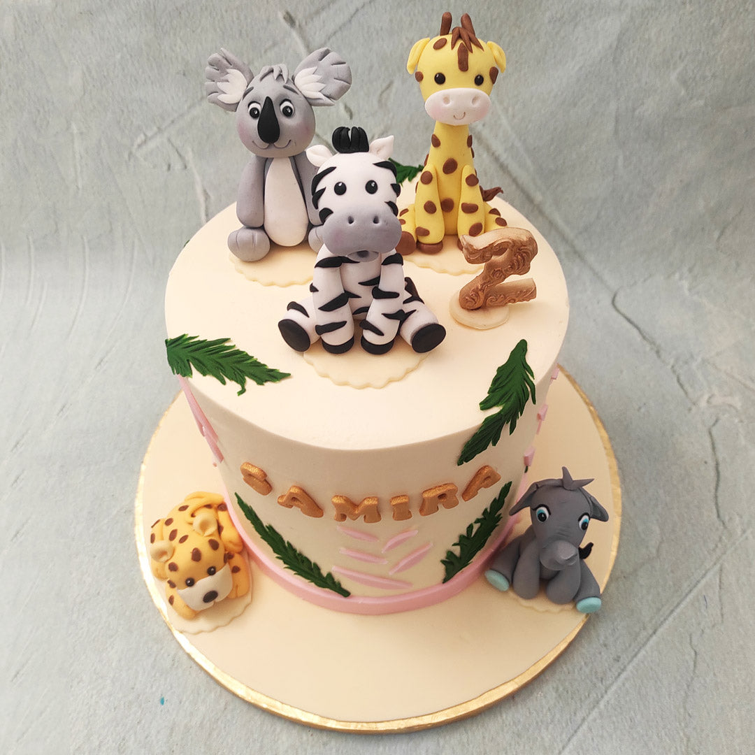 Forest Animal Birthday Cake | Animal Birthday Cake | Order Custom ...