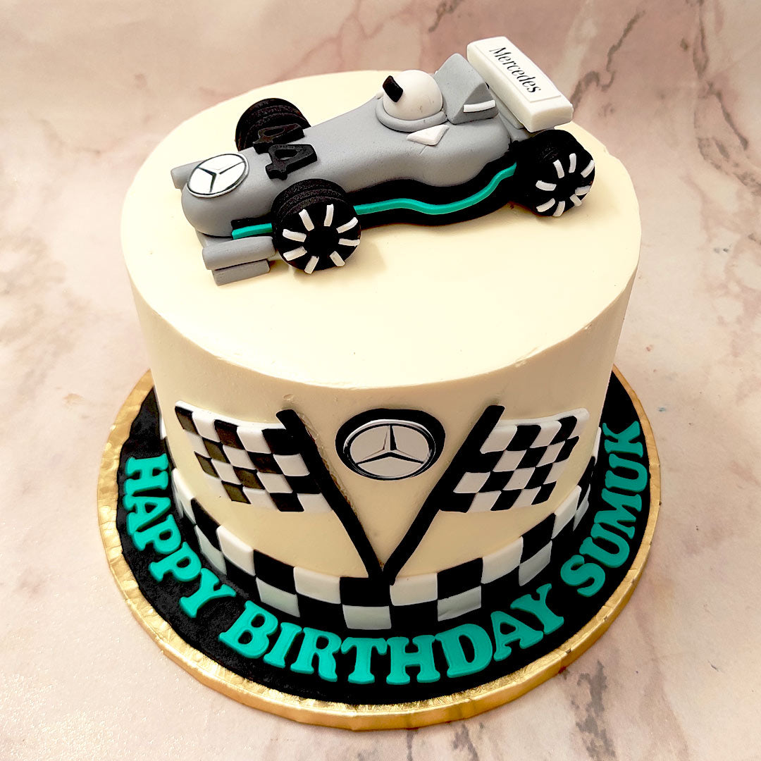 Mercedes logo Birthday Cake for my Dad!!! | glykodimiourgies by Maria |  Flickr
