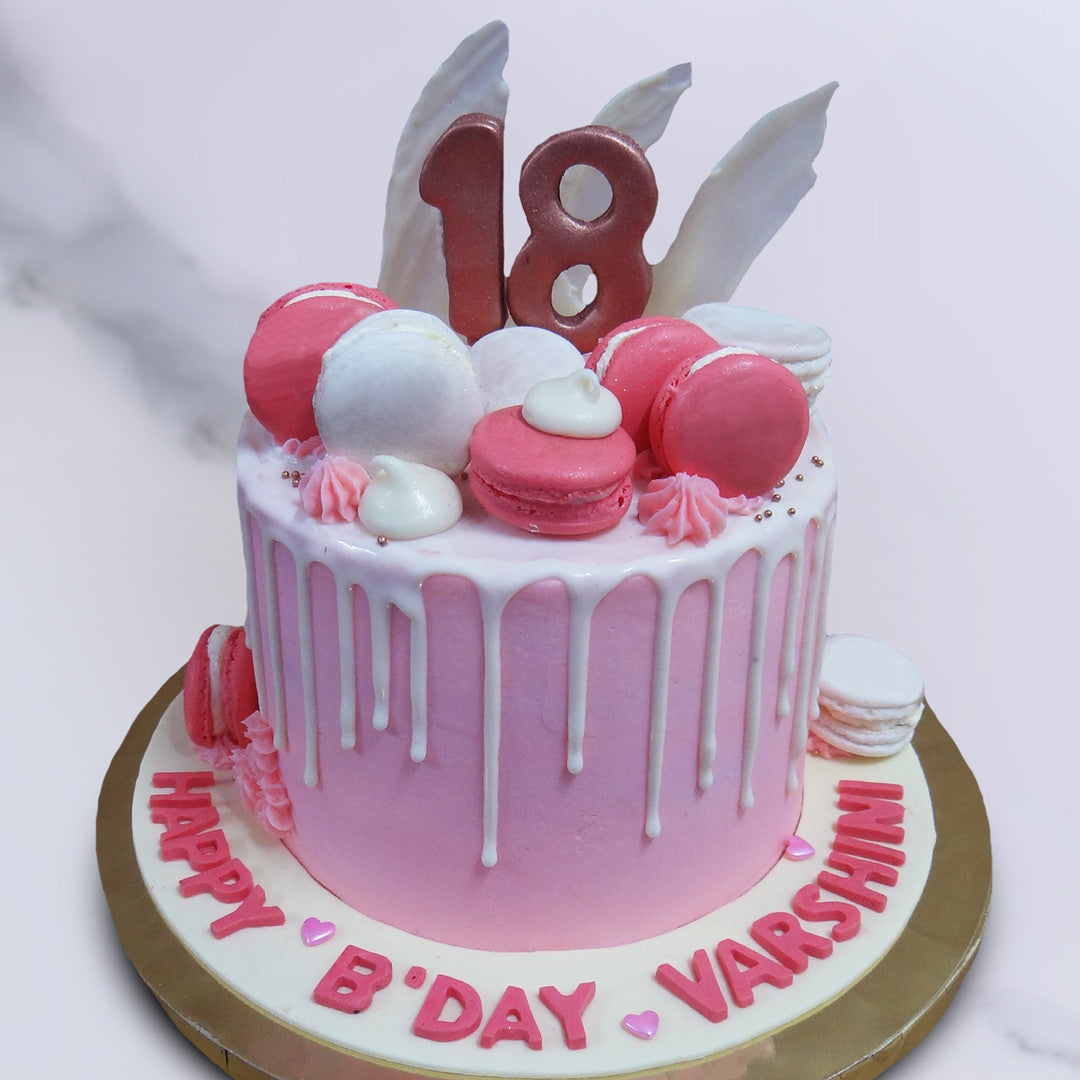 18th Birthday Macaroons Cake Order Designer Cakes in Bangalore