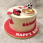 This Manchester United cake will have fans head over heels on their special day. This is a Manchester United birthday cake made specially for the Citizens of The Red Devils 