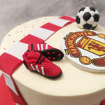If there's a fan of this club or the sport in your life, surprise them on their special day with this one of a kind Manchester United birthday cake for him which comes draped in the signature red and white colours of the club.