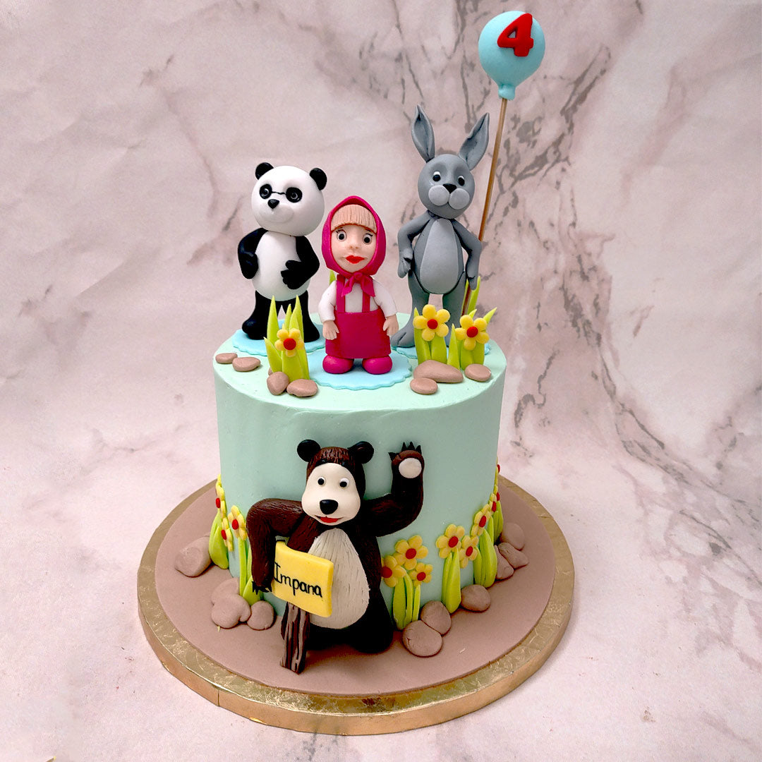 Masha And The Bear Cake | Masha Bear Cake | Order Custom Cakes in ...