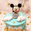 This Mickey Mouse cake has been promoted from the logo of our childhood favourite: Disney to the logo of your birthday celebrations! 