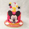 The animated star that started Disney's journey and who continues to be a popular, well-recognised mascot of the franchise forms the inspiration behind this Mickey Mouse Star cake. With this Mickey Mouse birthday cake design, we hope to take your little one on a magical and visceral adventure, similar to how Disney does. 