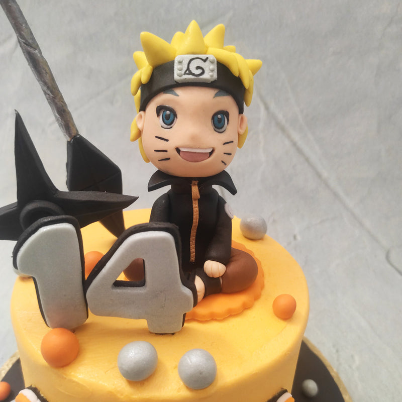 Celebrate your birthday with the greatest Hokage of all time in the form of this Naruto cake. Let's bring in the magic of the leaf village with this Naruto birthday cake.