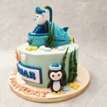  The aqua green, pastel shade of this Octonauts birthday cake for kids alongside the edible coral, seaweed, starfish and seashells give a very realistic touch to the entire Octonauts theme cake design, especially the Octonauts cake toppers.