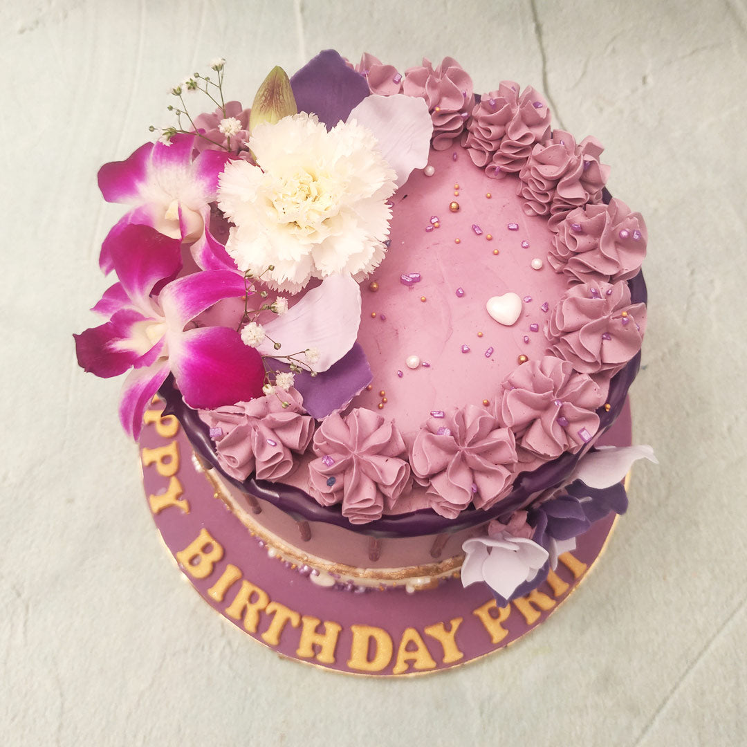Lovely Lilac Flower Cake - Wilton