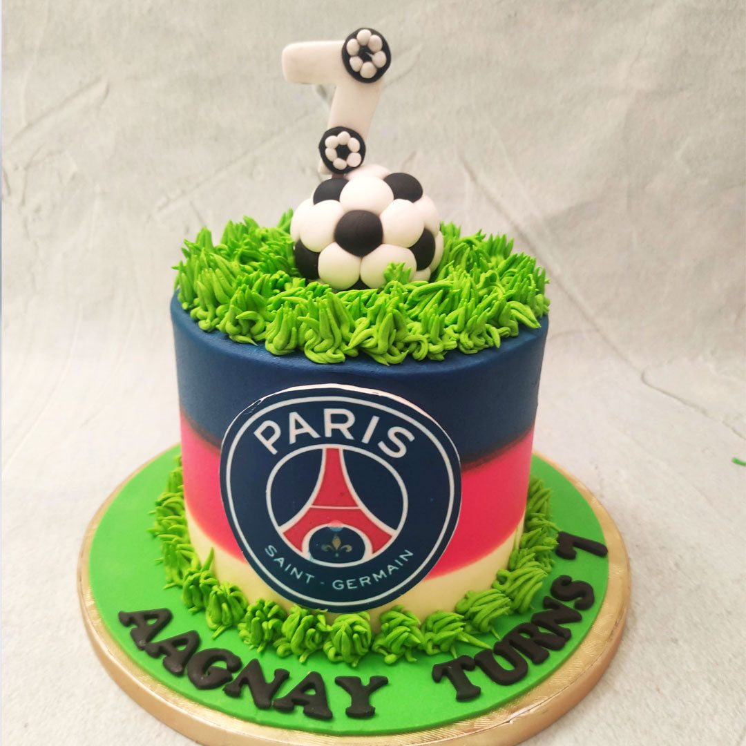 PSG Birthday Cake | Paris Saint Germain Cake | Order Custom Cakes ...