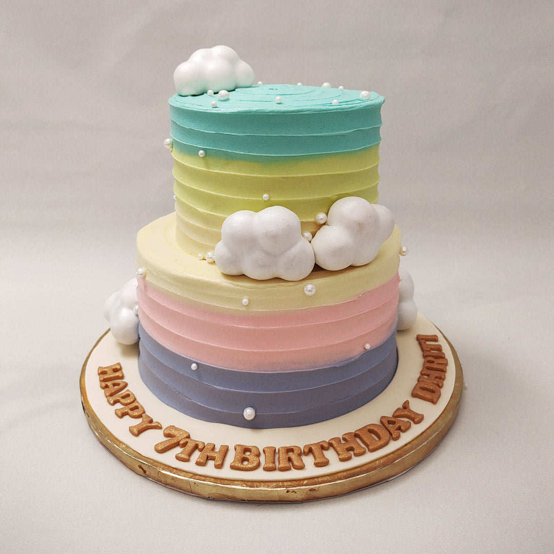Cake Topper Happy Birthday Cake Toppers Unicorn Beautiful Cloud Rainbow Cake  Decoration | Shopee Singapore