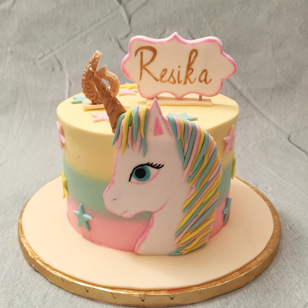 Simplistic and sweet, this pastel unicorn cake is a true birthday treat. For the one who is as unique and special, we present this rainbow unicorn birthday cake for kids..