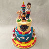 No job is too big and no pup is too small to make your celebrations extra special and grand with a realistic, yet artistic Paw Patrol two tier cake. Bring a smile to your little one's face with this two tier Paw Patrol cake!