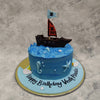 This pirate ship birthday cake comes adorned with seahorses, starfish, reed and some lustrous pearls and clams to add to the mystery and beauty of all that is lost under the sea.