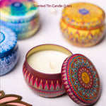 scented tin candle