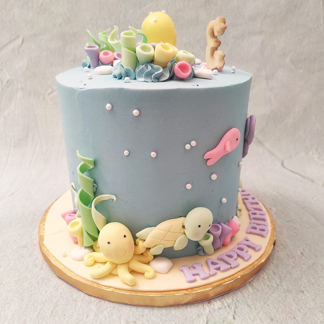 Under the Sea Fish Theme Birthday Cake Topper - Etsy