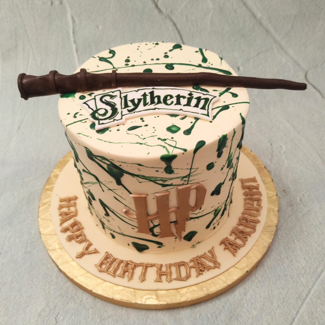 Harry Potter Slytherin Cake | Slytherin Cake | Order Custom Cakes in  Bangalore – Liliyum Patisserie & Cafe