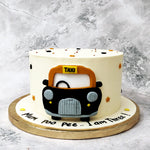 Taxis are to us an essential mode of transport which most of us need in our daily lives. For children, taxis are a source of great entertainment and fascination. This taxi cake design is a way of bringing to life in the form of a taxi birthday cake the automobile that has captured the attention and hearts of kids all around the world.