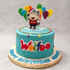 This Wolfoo cake is a sweet, short and simple birthday treat for the little fans of this webseries. A niche preference for a lot of kids, Wolfoo is close to the hearts of those who do know and love the show and we're sure that they'll love this Wolfoo theme cake even more.